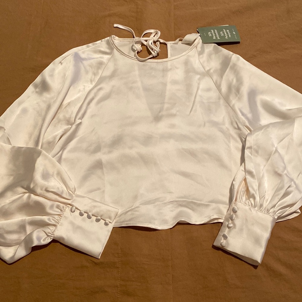 Satin crop top